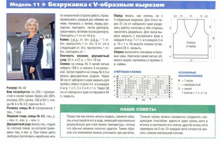 Жилет 50 размер спицами для женщин схемы и описание