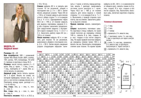 Вязаные жилеты для женщин спицами с описанием и схемами