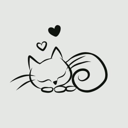 Котик эскиз