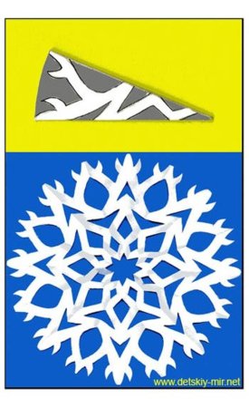 Вырезать снежинки из бумаги