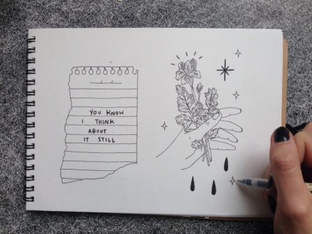 Рисунки для скетчбука лёгкие и красивые и милые