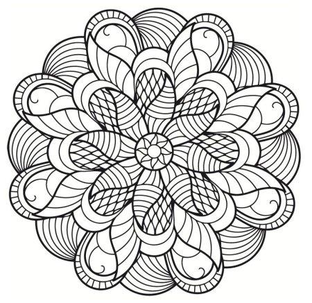 Мандула раскраски