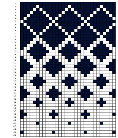 Жаккард раппорт 10 петель