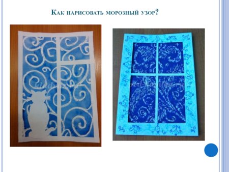 Узоры на окне рисунок