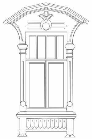Окно русской избы рисунок