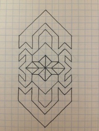 Рисунки в клеточку