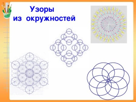 Орнамент с помощью циркуля
