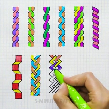 Косички по клеточкам