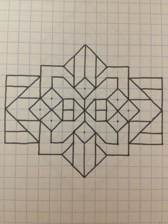 Рисование по клеточкам ручкой