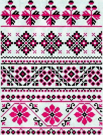 Кубанская вышивка крестом рушники