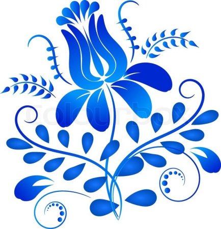 Хохлома трафарет
