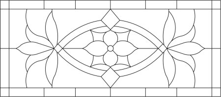 Витраж горизонтальный