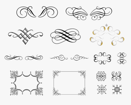 Каллиграфические орнаменты и узоры