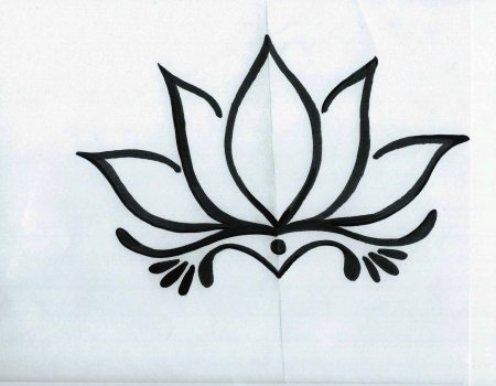 Несложные узоры цветов