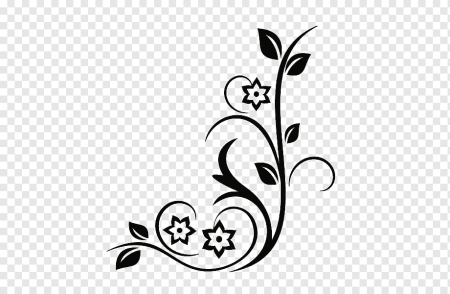 Узор цветочный угловой