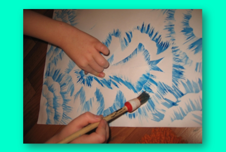 Зимние узоры рисунки на бумаге красками легкие (44 фото)