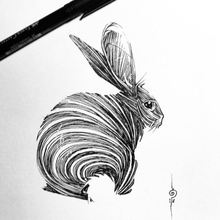 Красивые рисунки черной ручкой