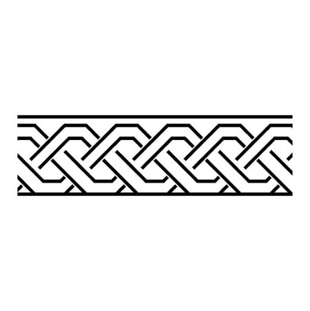 Геометрический орнамент в полосе