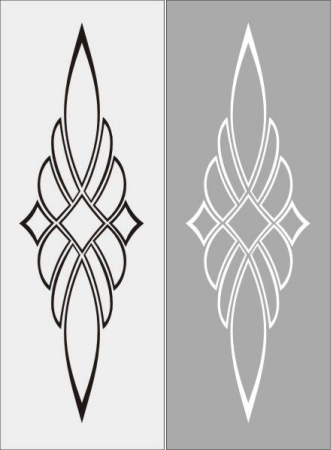 Узоры на ножах трафарет