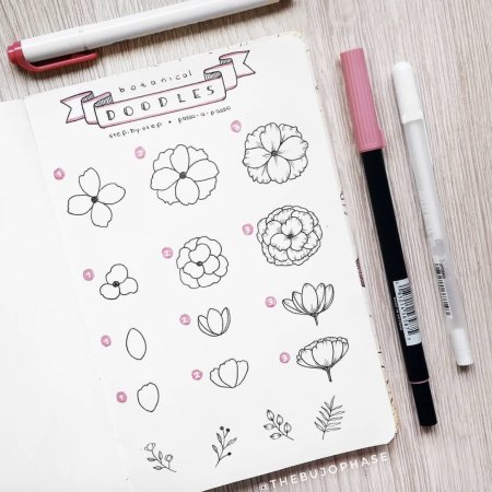 Буллет джорнал Doodles