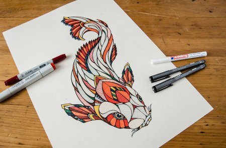 Рисунки маркером черным легкие
