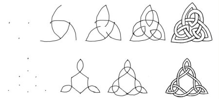 Кельтский узел схема рисования