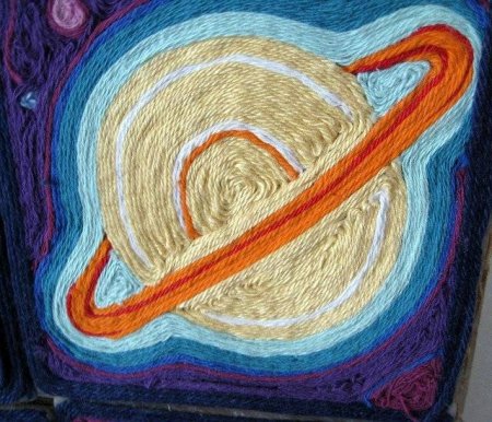 Солнце ниткография