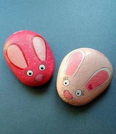 Рисование на камушках для детей