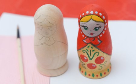 Рисование матрешки