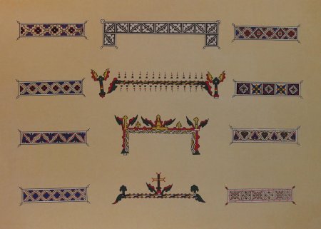 Рушник Мезенская роспись