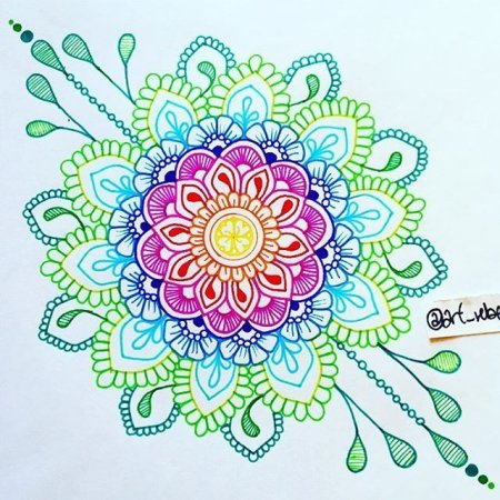Мандала карандашом