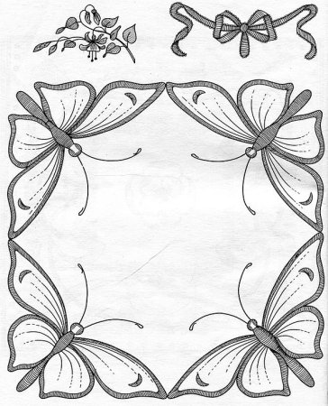 Эскиз орнамента для салфетки