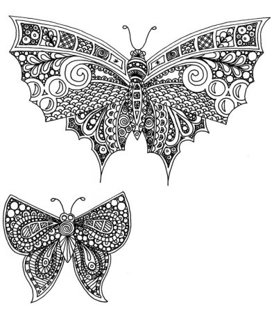 Узоры на бабочках рисунки легкие (49 фото)