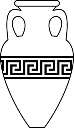 Ваза раскраска