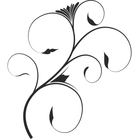 Тату растительный орнамент