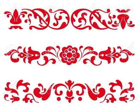 Узоры векторные русские