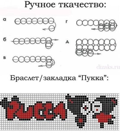 Ткачество бисером схемы браслетов для начинающих