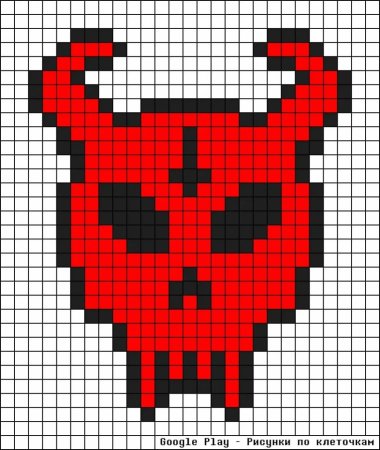 Домик по клеточкам для детей