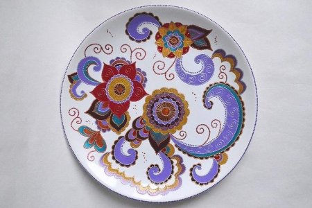 Тарелочка рисунок