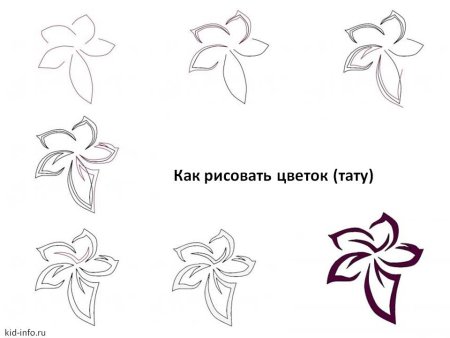 Несложные узоры цветов