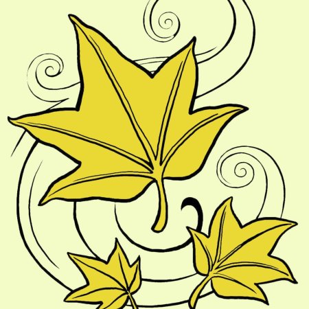 Орнамент с ягодами и листочками