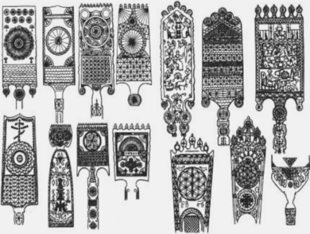 Основные элементы прялки
