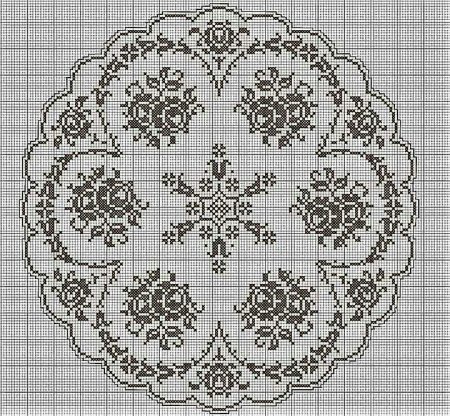 Спиральные мотивы крючком