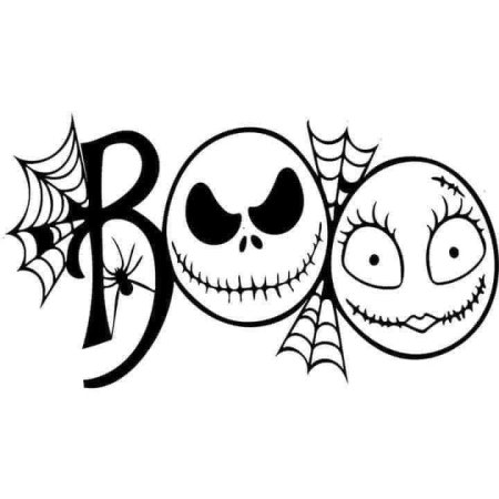 Boo Halloween трафарет