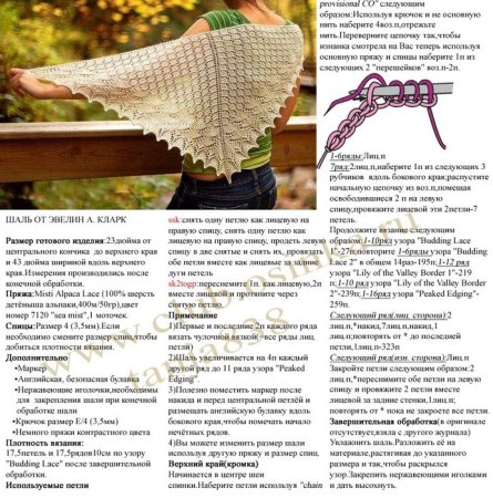 Вяжем шаль бактус спицами схемы