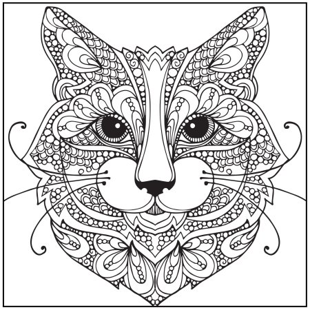 Мандала котик