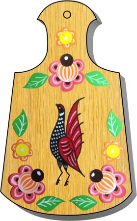 Доска для резки хлеба Городецкая роспись