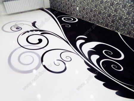 Линолеум черные с узорами