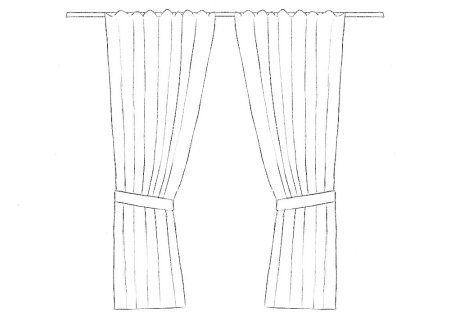 Шторы раскраска