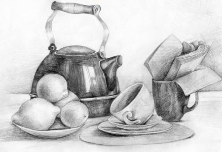 Натюрморт из предметов кухонной утвари